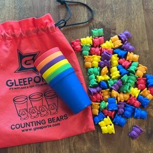 Rainbow Counting Bears & Sorting Cups | STEM Montessori Toy | Pre-Owned